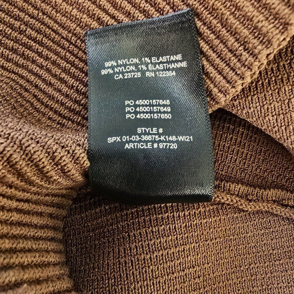 Babaton Aritzia Sculpt Ribbed Knit Cropped Sleeveless Tank Top Brown Size Small - Picture 6 of 6